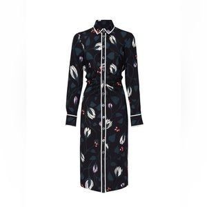 Kate Spade Deco Bloom Crepe Shirtdress